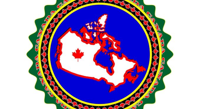 11356244 symbole du canada et la carte du canada sur fond blanc vectoriel