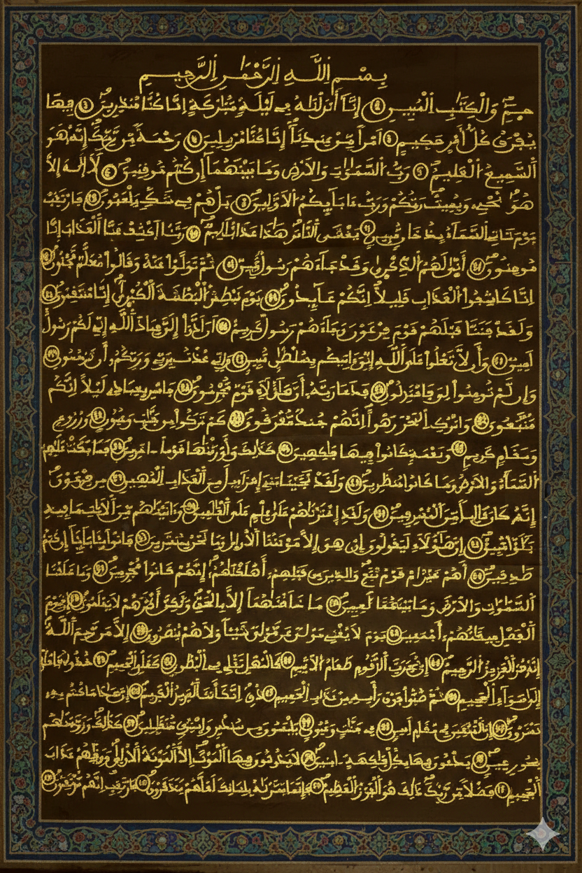 44سورة الدخان