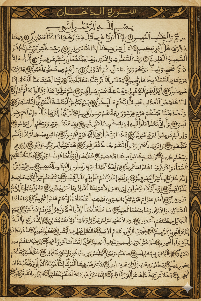 44سورة الدخان